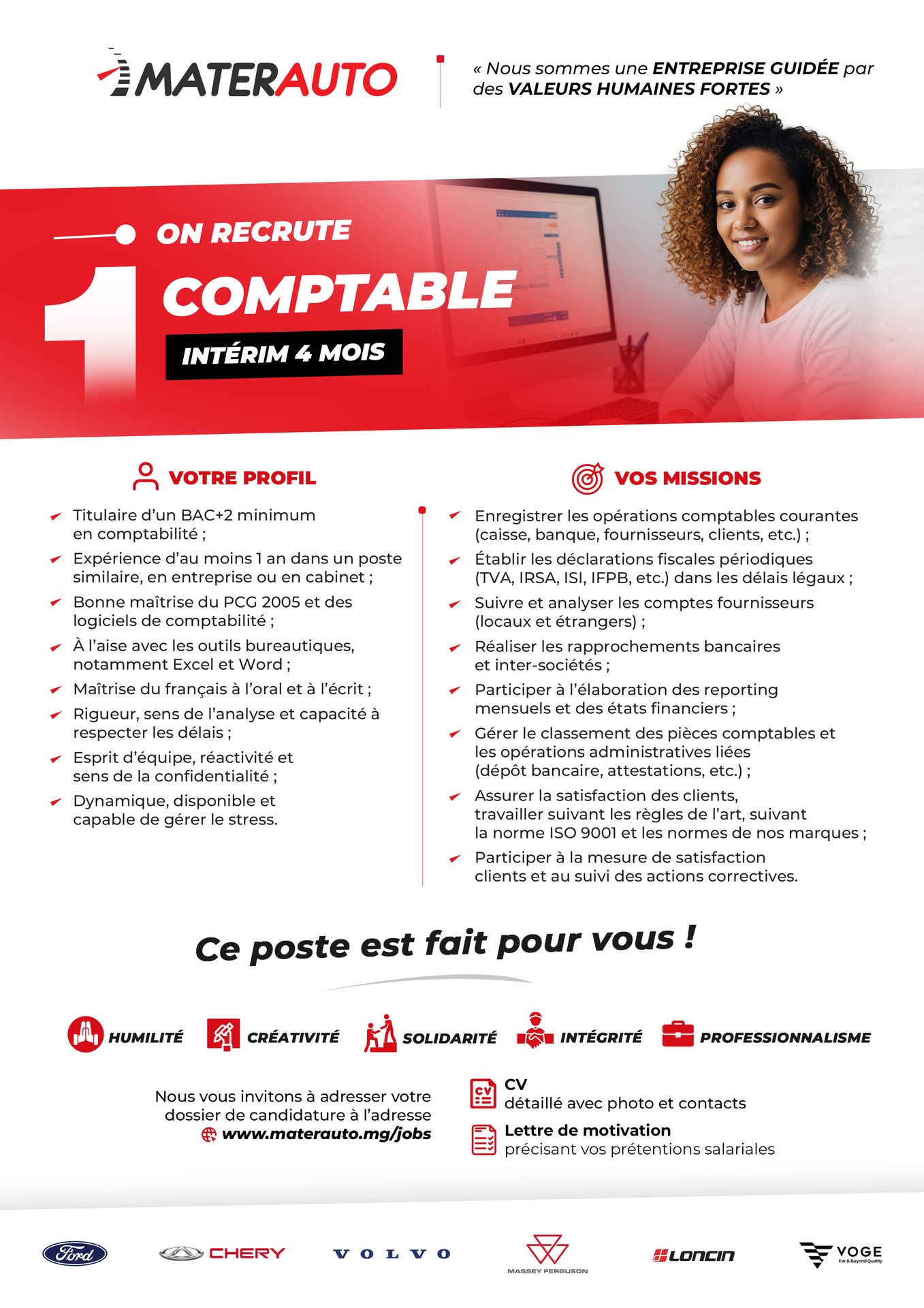 Comptable - Interim 4 mois