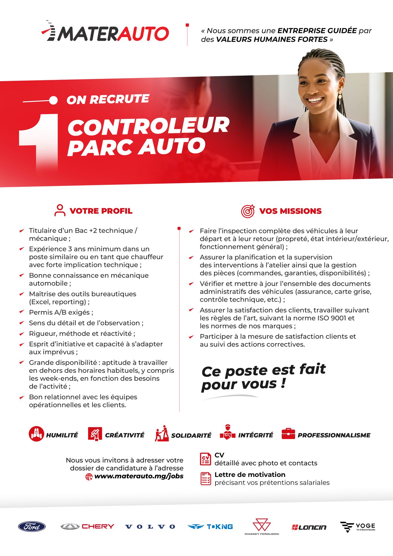 Contrôleur Parc Auto