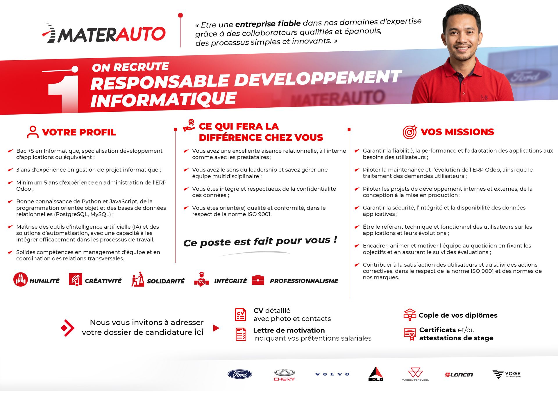 Responsable Développement Informatique