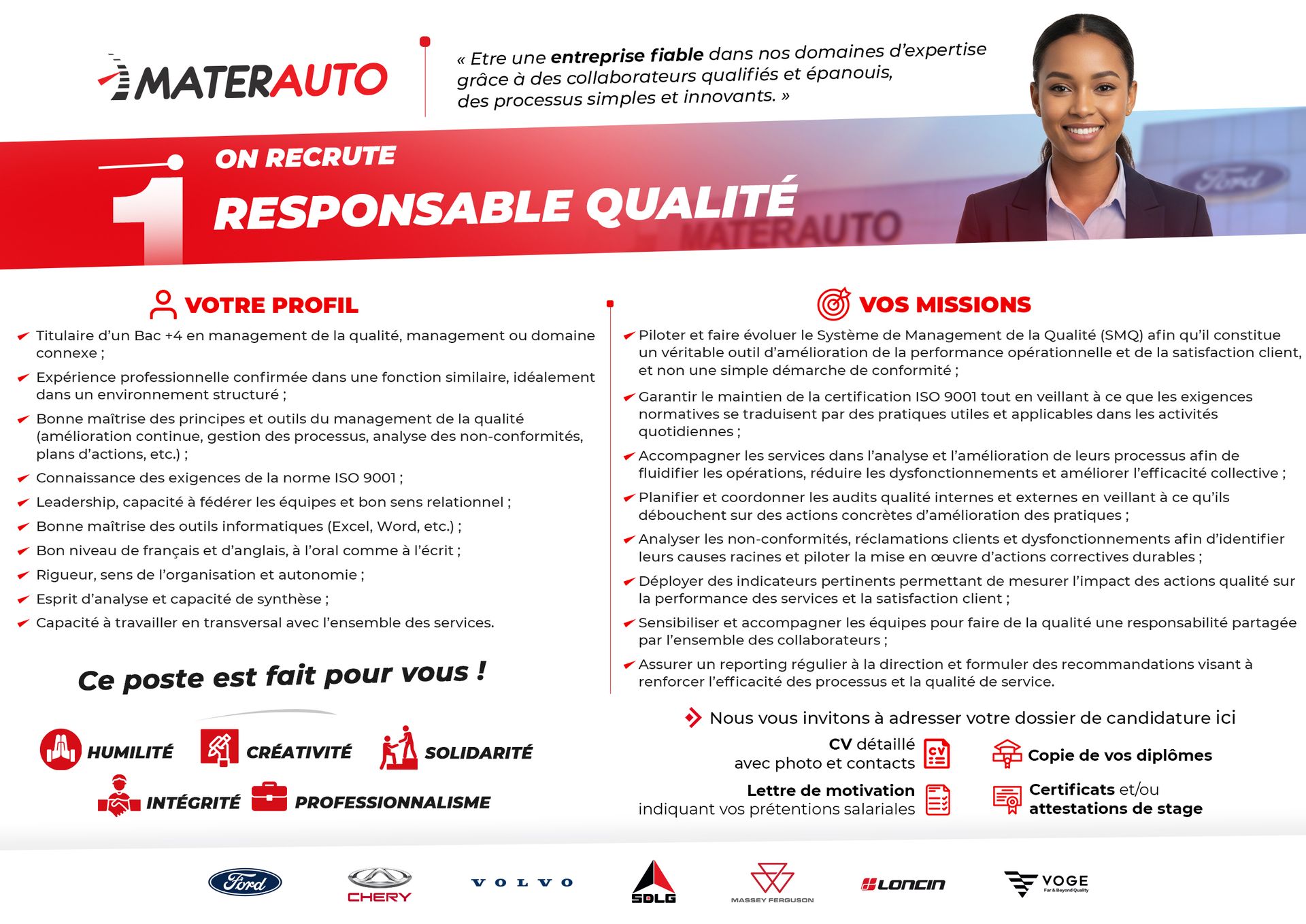 Responsable Qualité